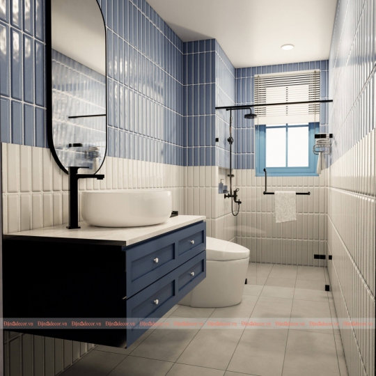 THIẾT KẾ NỘI THẤT VILLA NHÀ VỆ SINH ĐỊA TRUNG HẢI TẠI BÀ RỊA - VŨNG TÀU